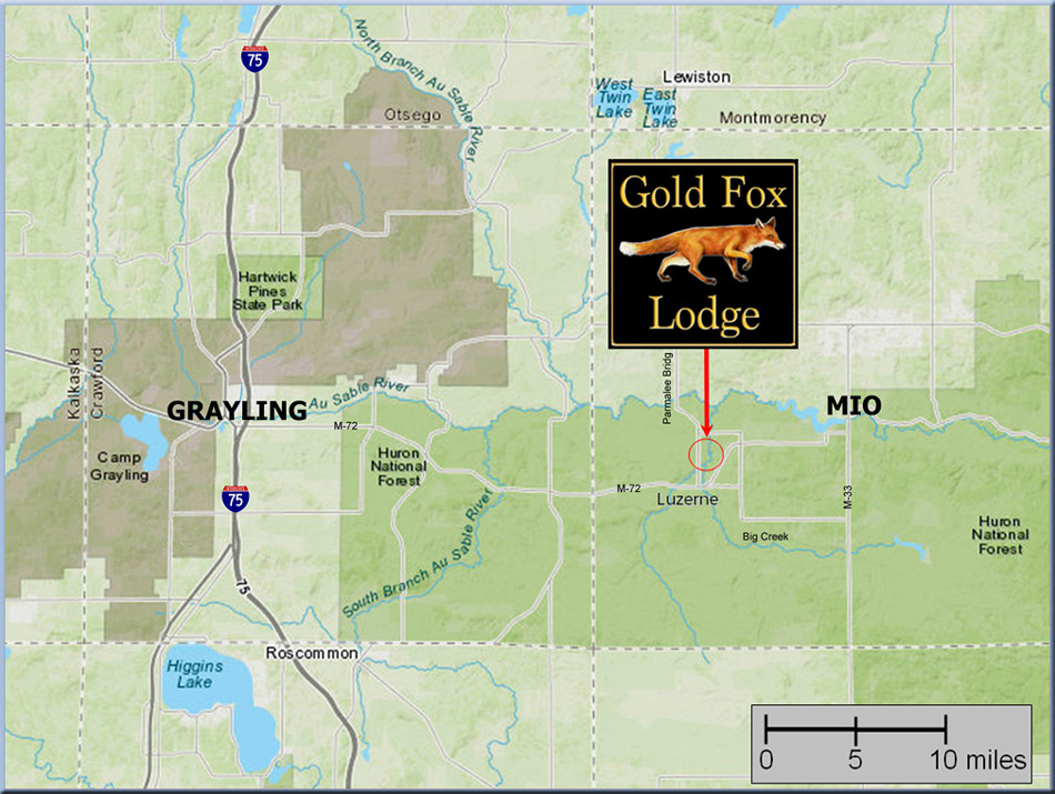 Gold Fox Lodge Overview Map